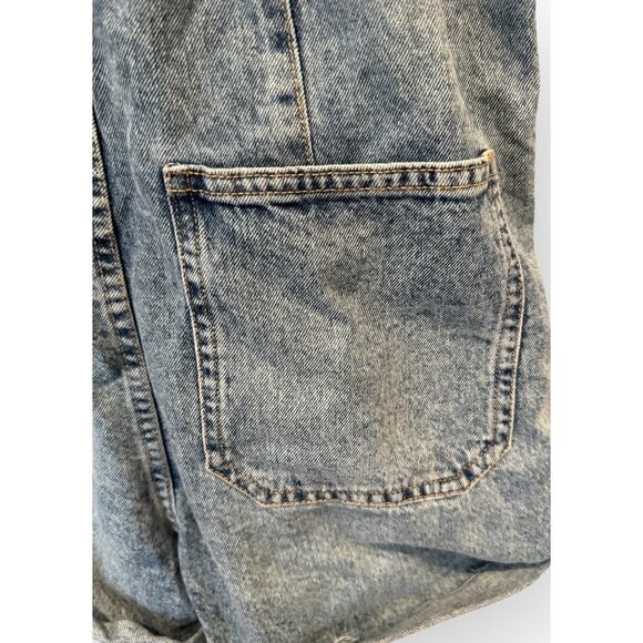 Free People Marci Cuffed Shortalls Size Small - Picture 9 of 13